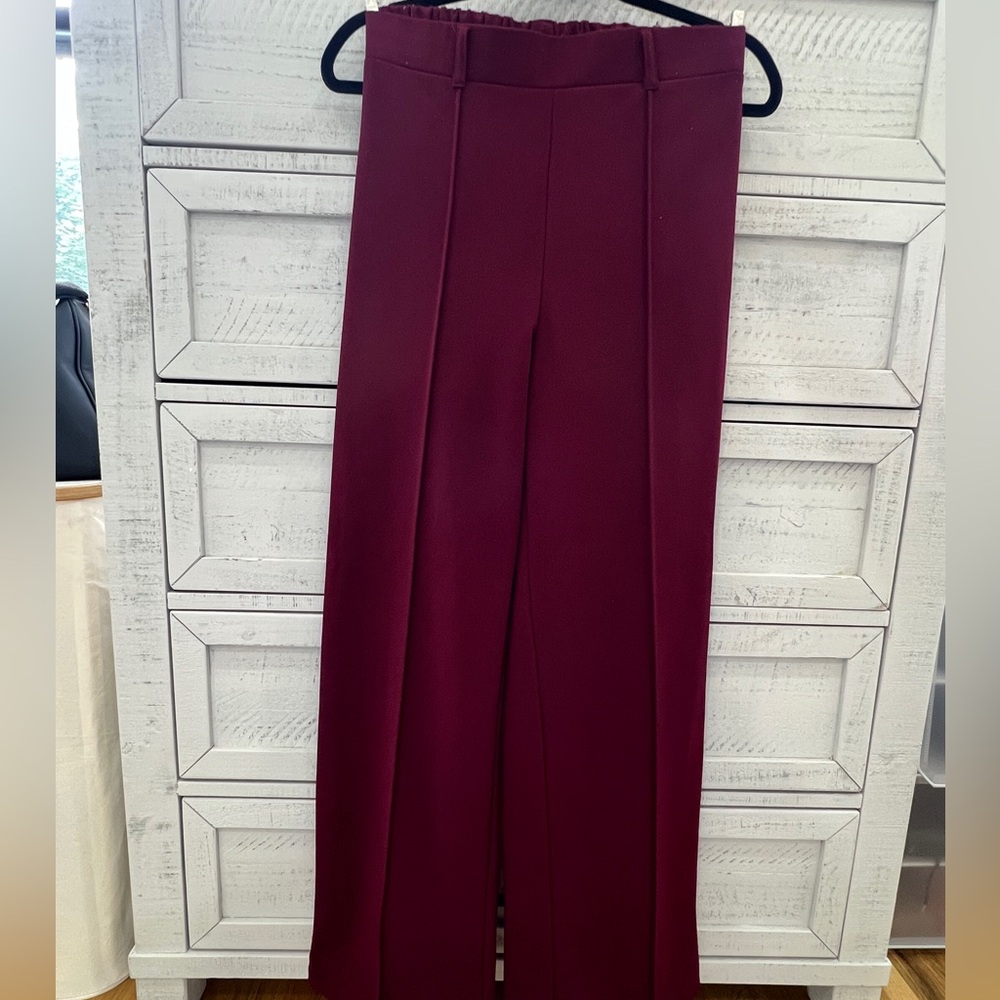 Elegant Burgundy Women's Pants